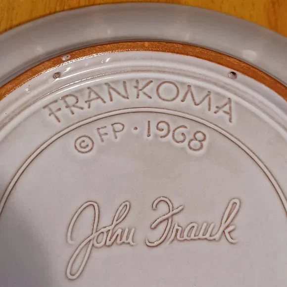 Vintage 1968 Frankoma Collectible Christmas Plate Flight Into Egypt Holy Family - Picture 7 of 9